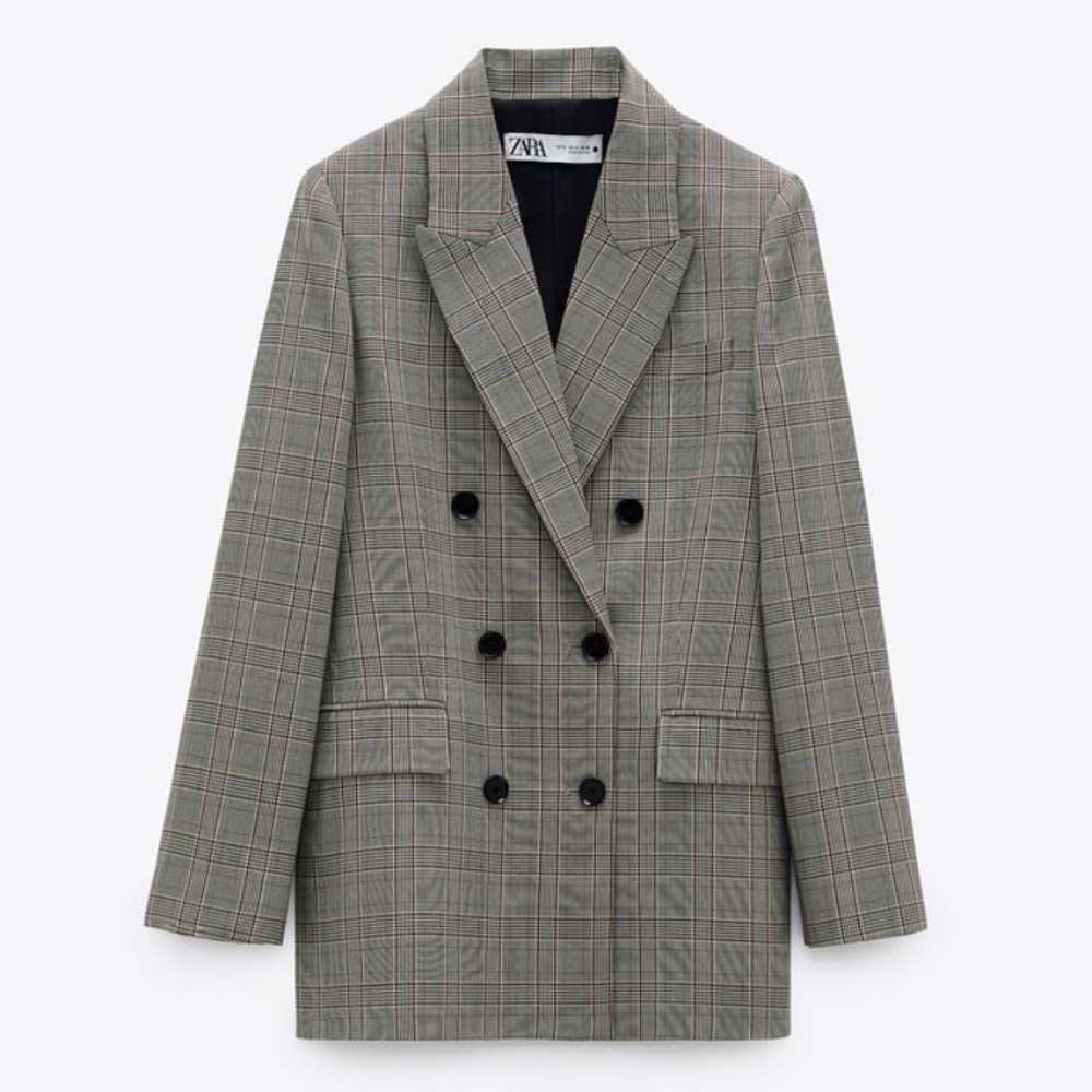 Zara Plaid Blazer - Brand New - with tags